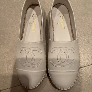 CC white espadrille